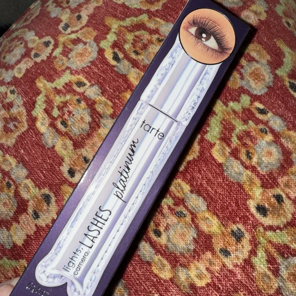 Tarte Lights Camera Lashes Platinum Mascara Black New!  Full Size! Volume Length